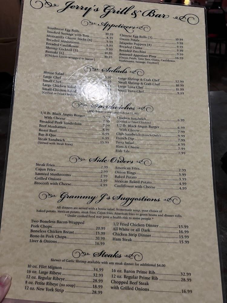 Jerry's Grill & Bar Menu image 4