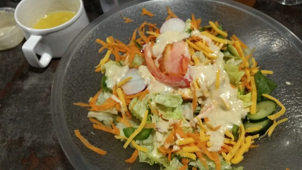 Salad with Wine and Cheese Dressing
